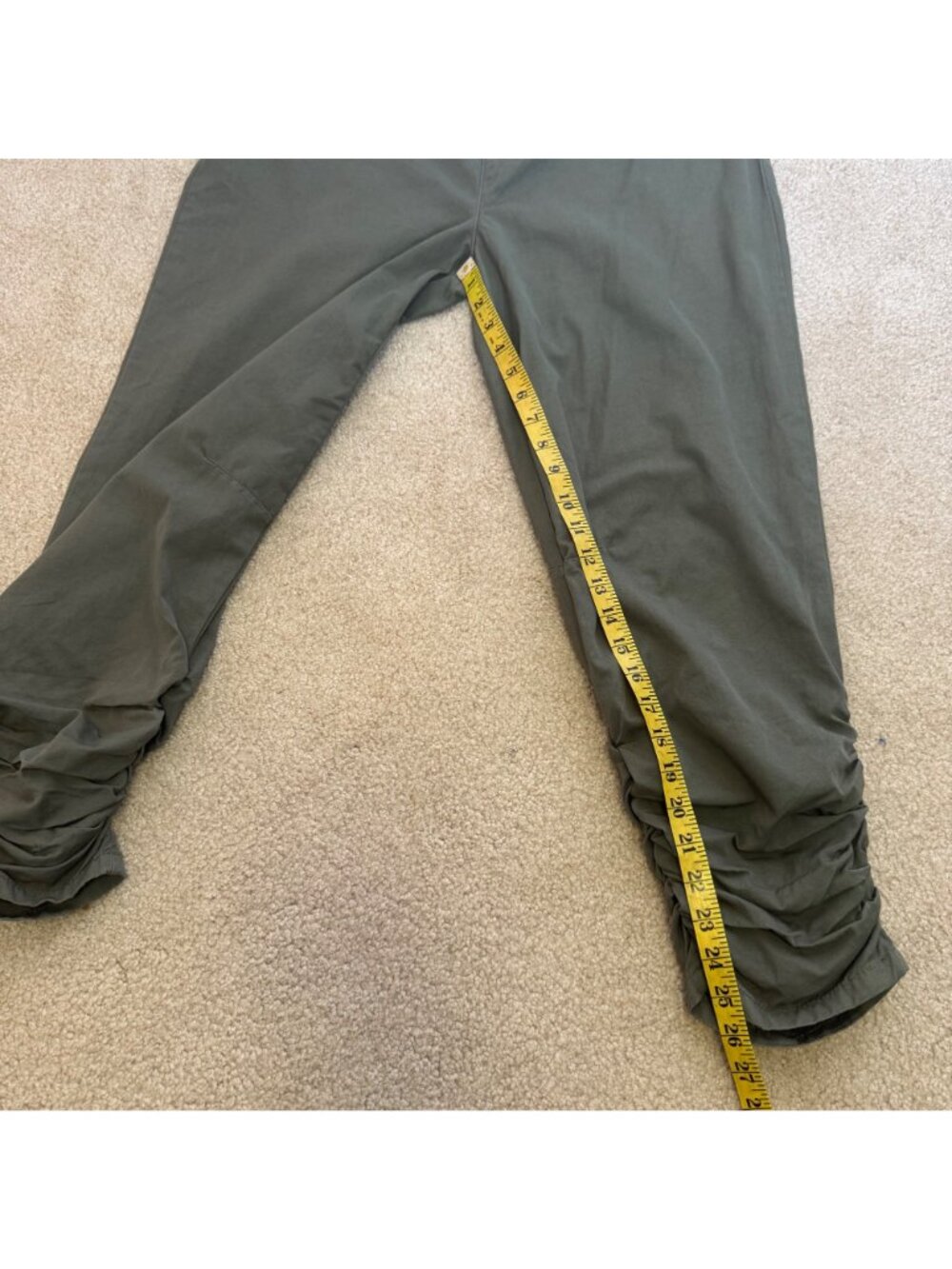 Free People Light Parachute Pants Olive Green Womens Size Small Boho - Picture 12 of 12